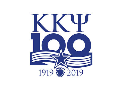 Kappa Kappa Psi Centennial Celebration Logo 100 band branding centennial fraternity kkpsi logo music star
