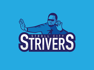 Stroll City Strivers branding fantasy football franchise logo mascot sports