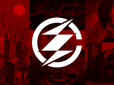 Central City branding c central city city comics lightning logo design superhero the flash tv