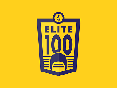 Elite 100 band branding fundraising illustration logo music ncat