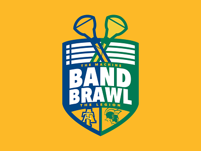 Band Brawl band branding college drum major illustration logo marching band music ncat north carolina nsu university vector virginia