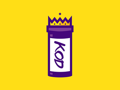 KOD (an album by J.Cole) album branding crown design drug hip hop icon illustration j cole king logo music rap vector