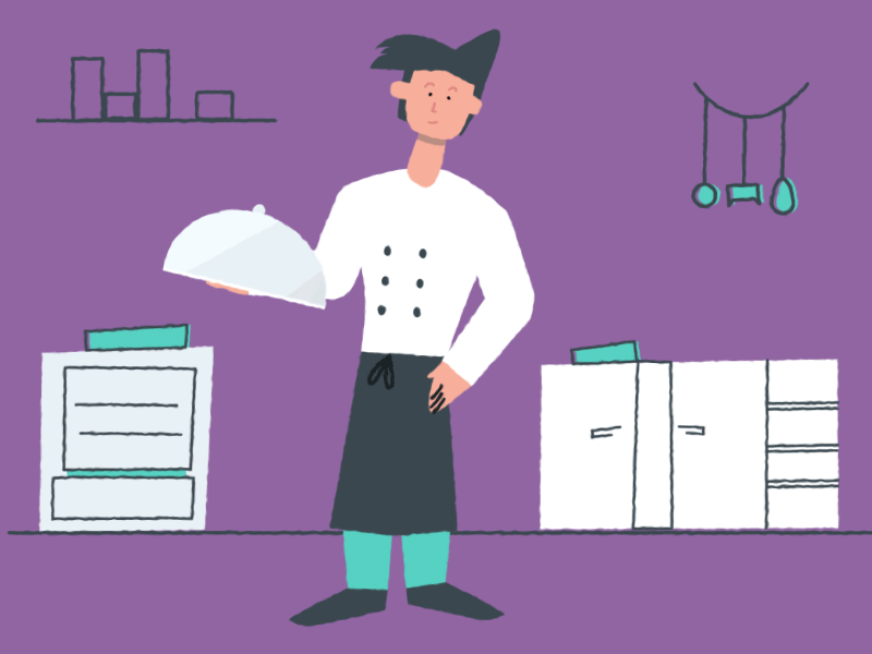 The Chef adobe after effects animation illustration motion design