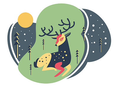 Deer Illustrations For The Needs Of Many Designs