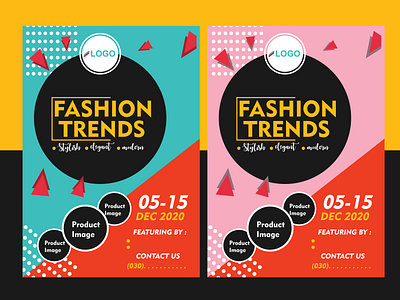 Fashion Trends Flyer animation app art brand branding character design flat graphic design icon identity illustration illustrator lettering logo minimal sketch type typography vector