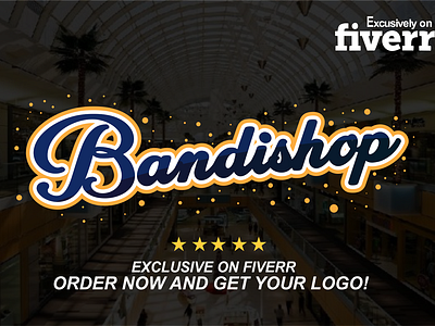 Bandishop Logo animation app art brand branding character design flat graphic design icon identity illustration illustrator lettering logo minimal type typography vector web
