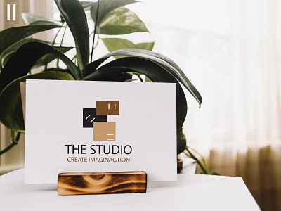 The Studio Logo Design with MOck up adobe photoshop branding branding design business card businesscard cards ui design logo logodesign magazine design vector