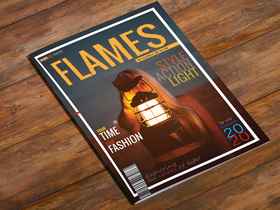 Magazine's design 2020 with mock up