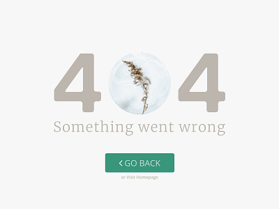 Daily UI 008 - 404 Page