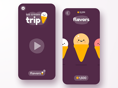 Ice Cream Trip – Game UI