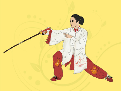 Wushu Lindswell artwork character design graphicdesign illustration vector wushu