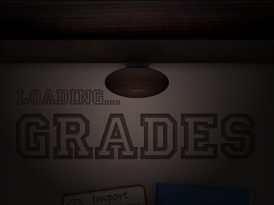 Grades 2 - loading... iphone ios app ui wood drawer loading lighting