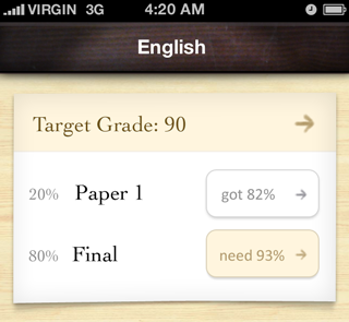 Grades 2 Sneak Peek - full app education grades iphone paper ui wood