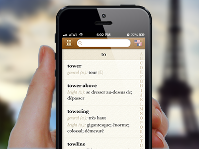 Languages - coming soon iphone translation ui mobile ios paper table list
