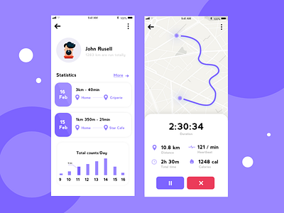 Running App design