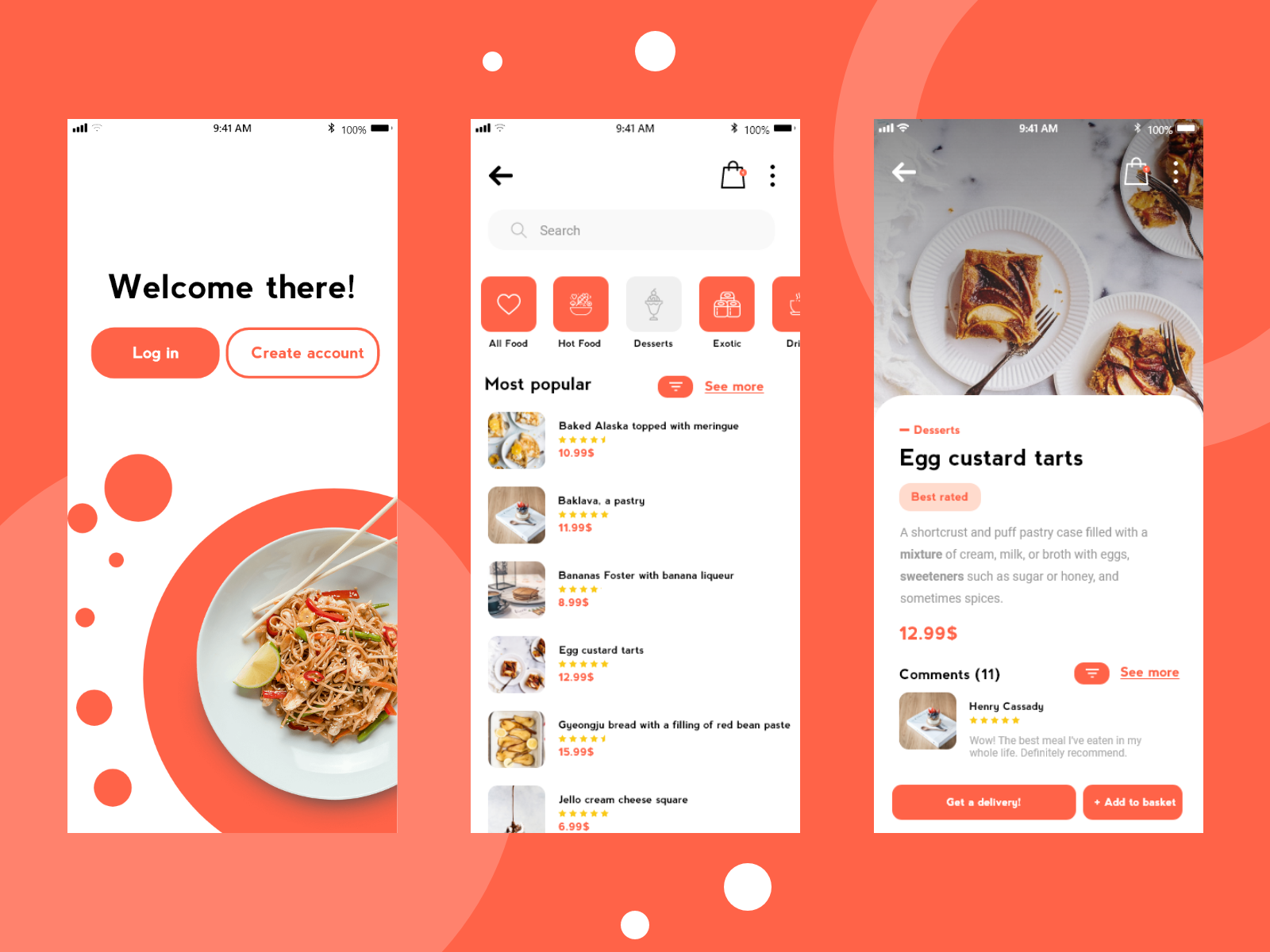 Food Delivery App by Pentyakov V. on Dribbble