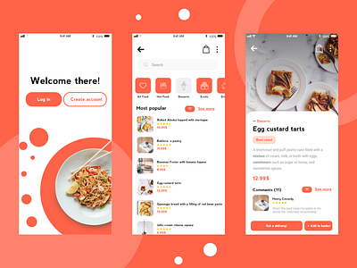 Food Delivery App android app app design branding bright design e commerce app food app food delivery app food shop ui ios app sign in ui ui ux vector
