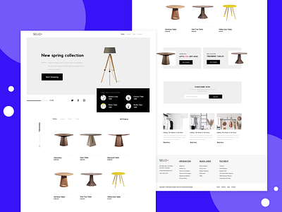 Furniture E-commerce Website branding e commerce e commerce shop e commerce website furniture store landing page design minimalistic website ui ux webdesign