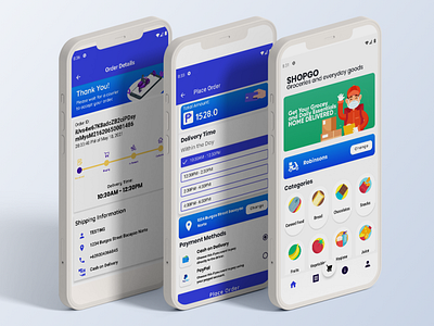 Supermarket App - ShopGo app delivery app grocery app mobile design supermarket app ui ui design