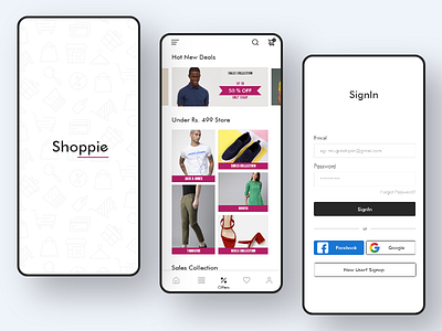 Ecommerce app UI