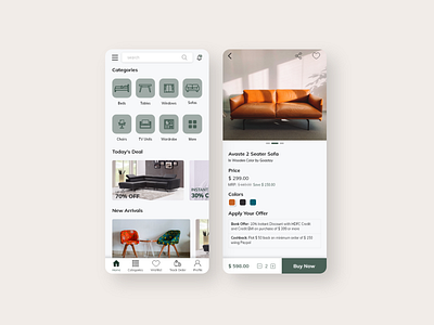 Furniture app UI 2019 trends android app android app design design designer furniture app furniture design interior design iosapp ui ui design uiux