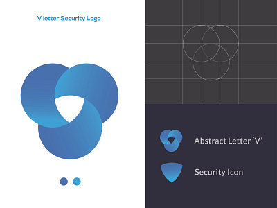 Security company logo - V Letter branding logo logo a day logo design branding logo design challenge logo design concept logo designer logo designs logo mark logos