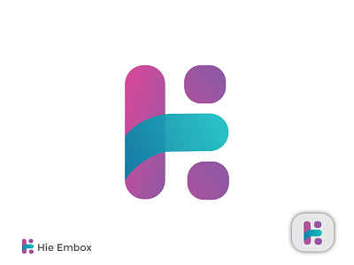 Hie Embox Logo Design ( H+E Combined )