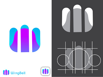 WingBell logo design