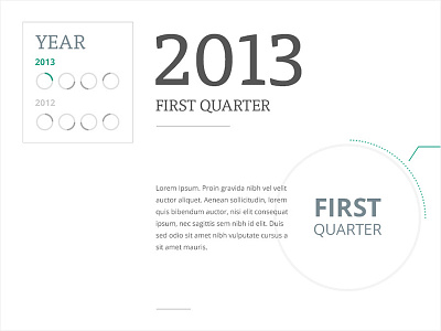 Infographics 2013 circle graph infographics quarter typography