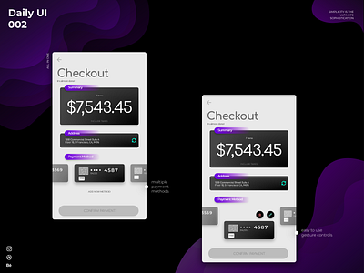 Daily UI 002 - Credit Card Checkout app app design appdesign appdesigner cdmx checkout daily ui dailyui dailyuichallenge design app details mexico city minimalism ui ui design ui design challenge ui designer uiux uiuxdesign