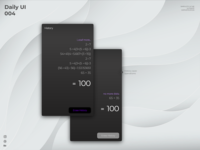 Daily UI 004 - Calculator app appdesign appdesigner calculator app calculator ui daily ui dailyui dailyuichallenge details minimalism mobile ui ui design ui designer ui designs uiux uiux designer ux ux designer ux designs