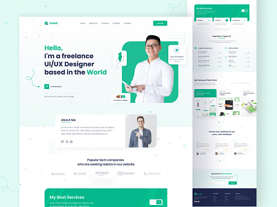 Personal Portfolio Website ux design