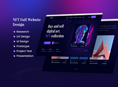 NFT Full Website Research UX Case Study nft website