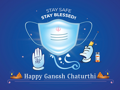 Happy Ganesh Chaturthi graphic graphic design illustration