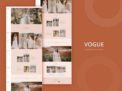 VOGUE - A lookbook style web ui figma ui ui design uiux web design web landing web ui