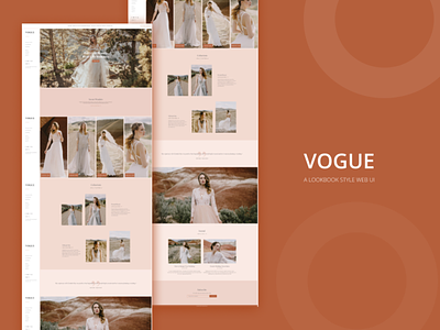 VOGUE - A lookbook style web ui