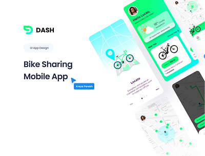 Bike Sharing Mobile App figma ui ui design uiux