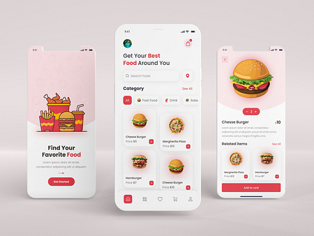 Food Delivery App by Aminur Tahmid on Dribbble