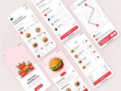 Food Delivery App Design (full Version) 🍔🍕