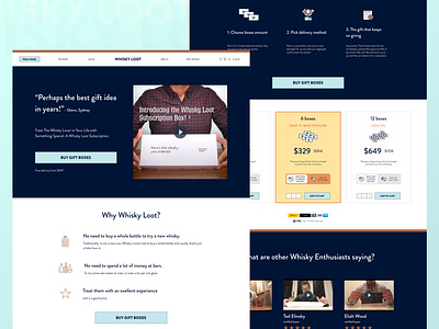 Whisky Loot Gift Page business exclusive faq premium sales page ui ux web webdesign website whisky whiskyloot