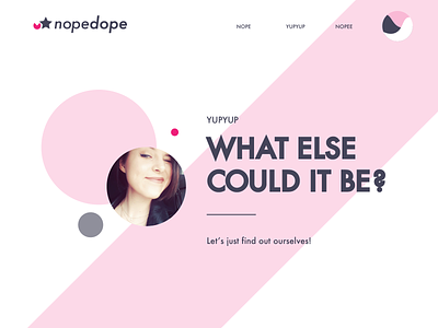 landing page experimenting design femine landing page layout pink typography vector web webdesign