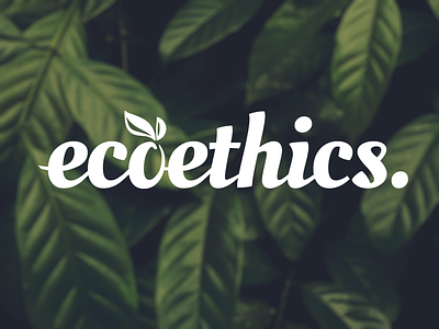 Eco Brand Logo bio brand branding contrast design eco ecoethics ecology ecommerce ethics green iconic logo logo design shop