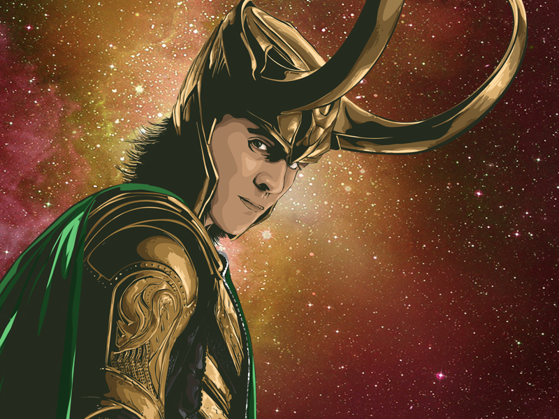 Loki Vector Illustration by Ralph Cifra on Dribbble