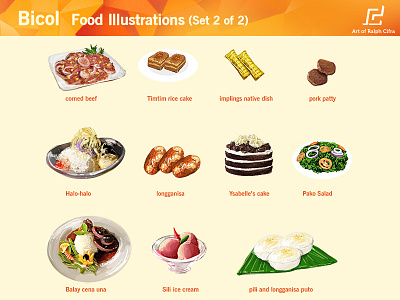 Food illustrations found in Bicol, Philippines part 2 illustration