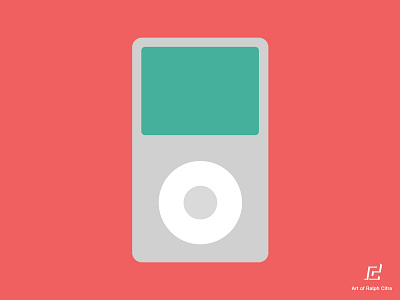 The iPod Classic apple art classic color flat ipod jobs music vector