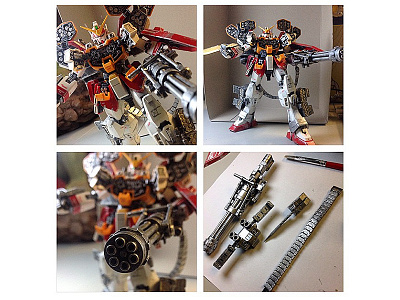 Gundam Heavyarms Custom (Endless Waltz) anime custom gundam gunpla heavyarms kit model paint robot toy