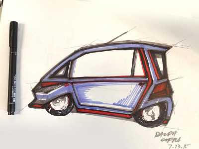 Compact Car Illustration