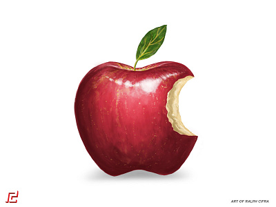 APPLE LOGO (Painted version) apple art color digital illustration logo paint photoshop wacom