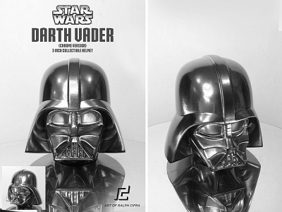 STAR WARS Darth Vader Custom Helmet (Chrome version) art chrome custom darth vader design pilot pop culture star wars stormtrooper toy toy design