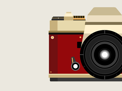 SLR Camera vector art